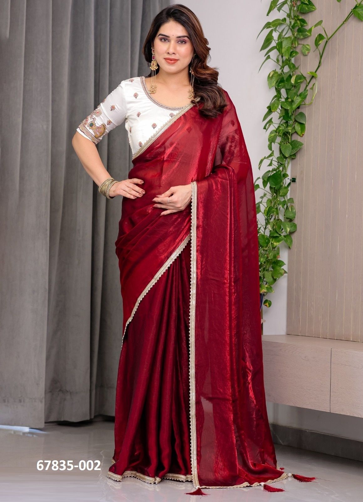 FENDY SATIN - Catalog # 67835 (Set of 6 Sarees) FENDY SATIN - Catalog # 67835 (Set of 6 Sarees)