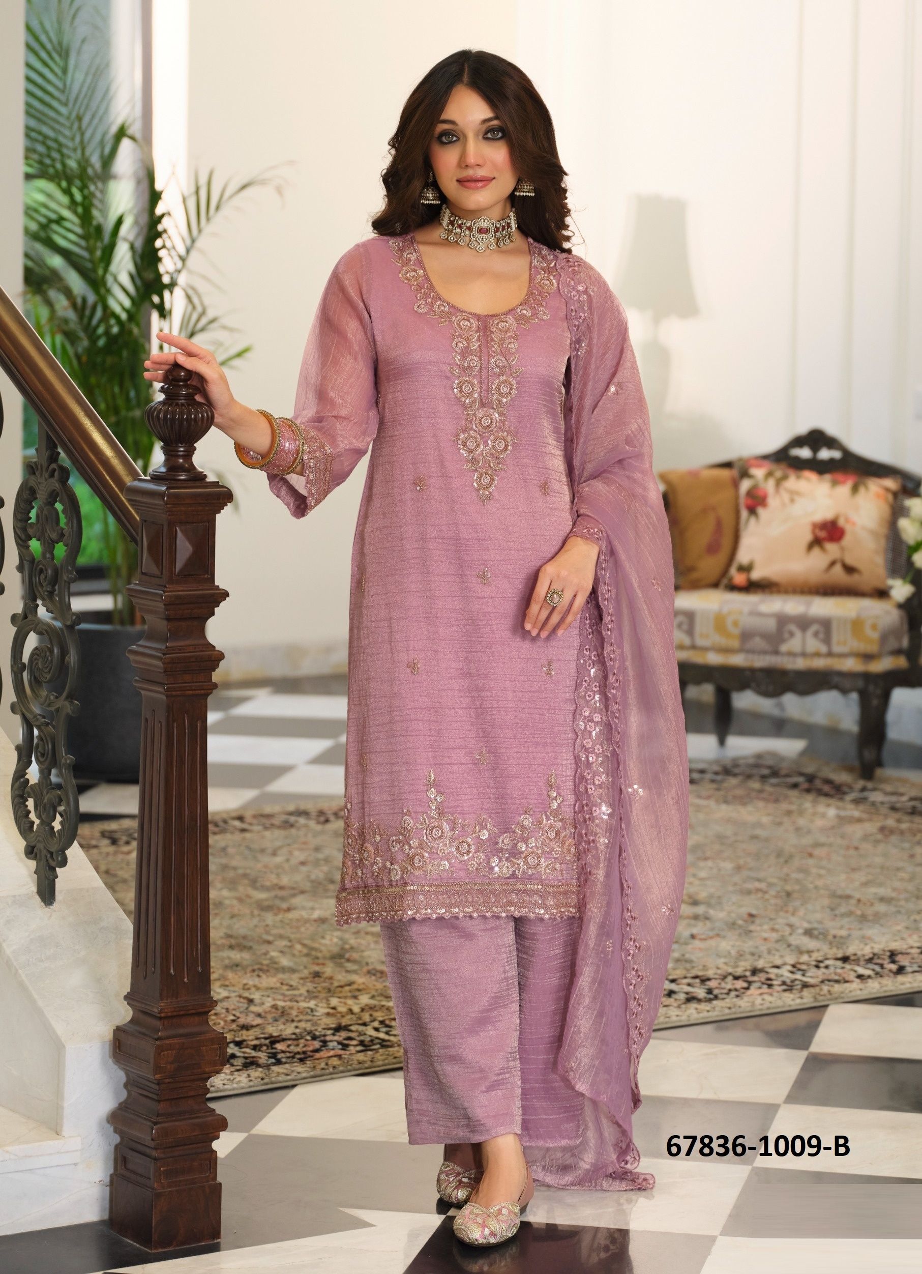 FUJI - Catalog # 67836 (Set of 4 SIZE-SETS [Readymade Salwar Suits])
