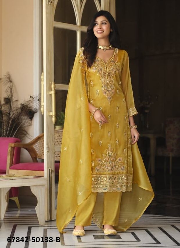 YASHEEKA - Catalog # 67842 (Set of 7 SIZE-SETS [Readymade Salwar Suits])