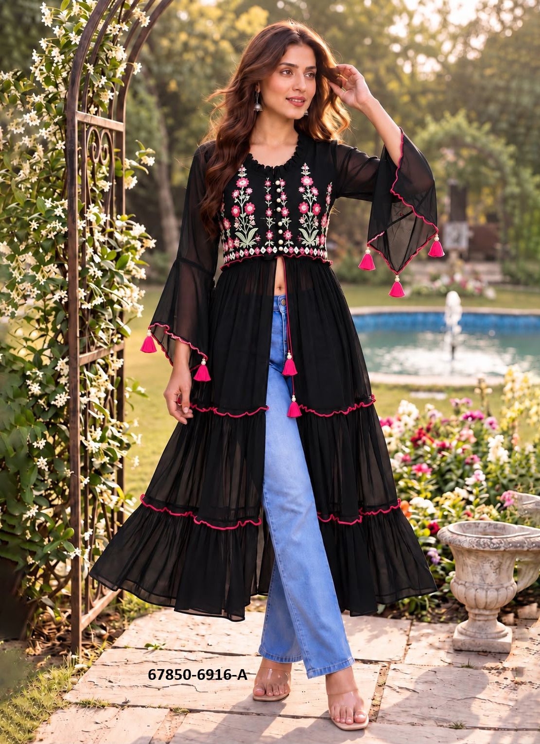 PEEHU - Catalog # 67850 (Set of 5 Readymade Women's Kurtis / Tops) PEEHU - Catalog # 67850 (Set of 5 Readymade Women's Kurtis / Tops)