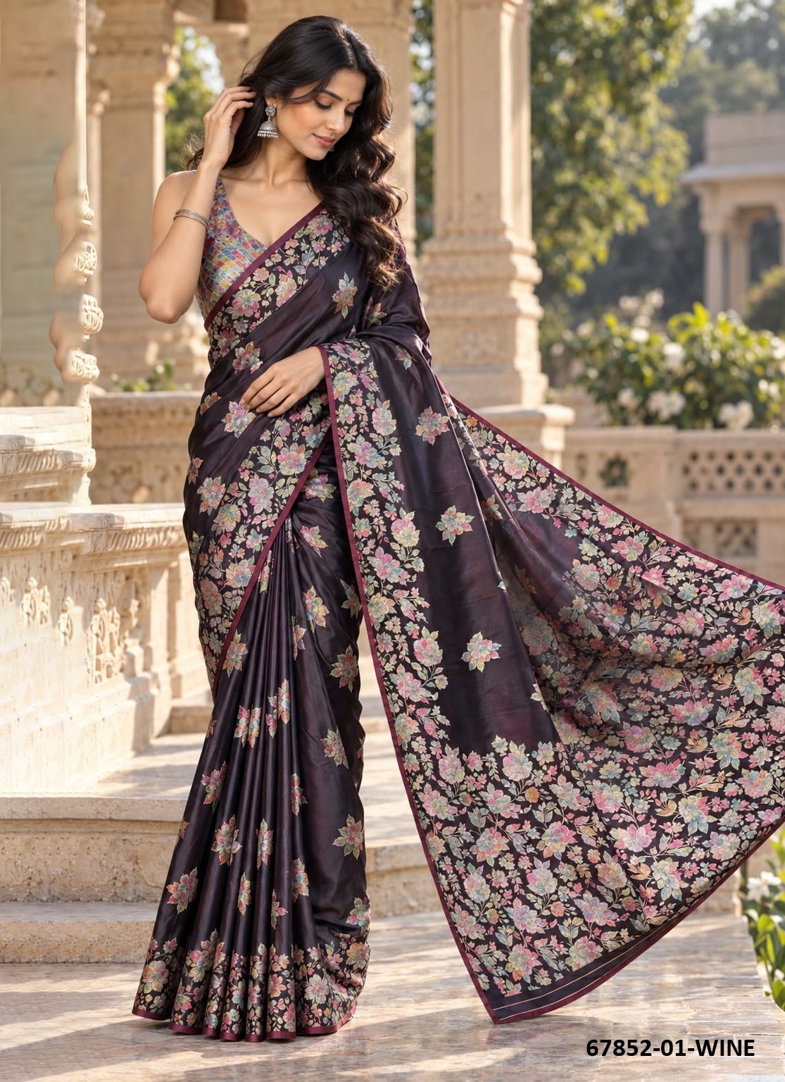 SANWAREE - Catalog # 67852 (Set of 5 Sarees) SANWAREE - Catalog # 67852 (Set of 5 Sarees)