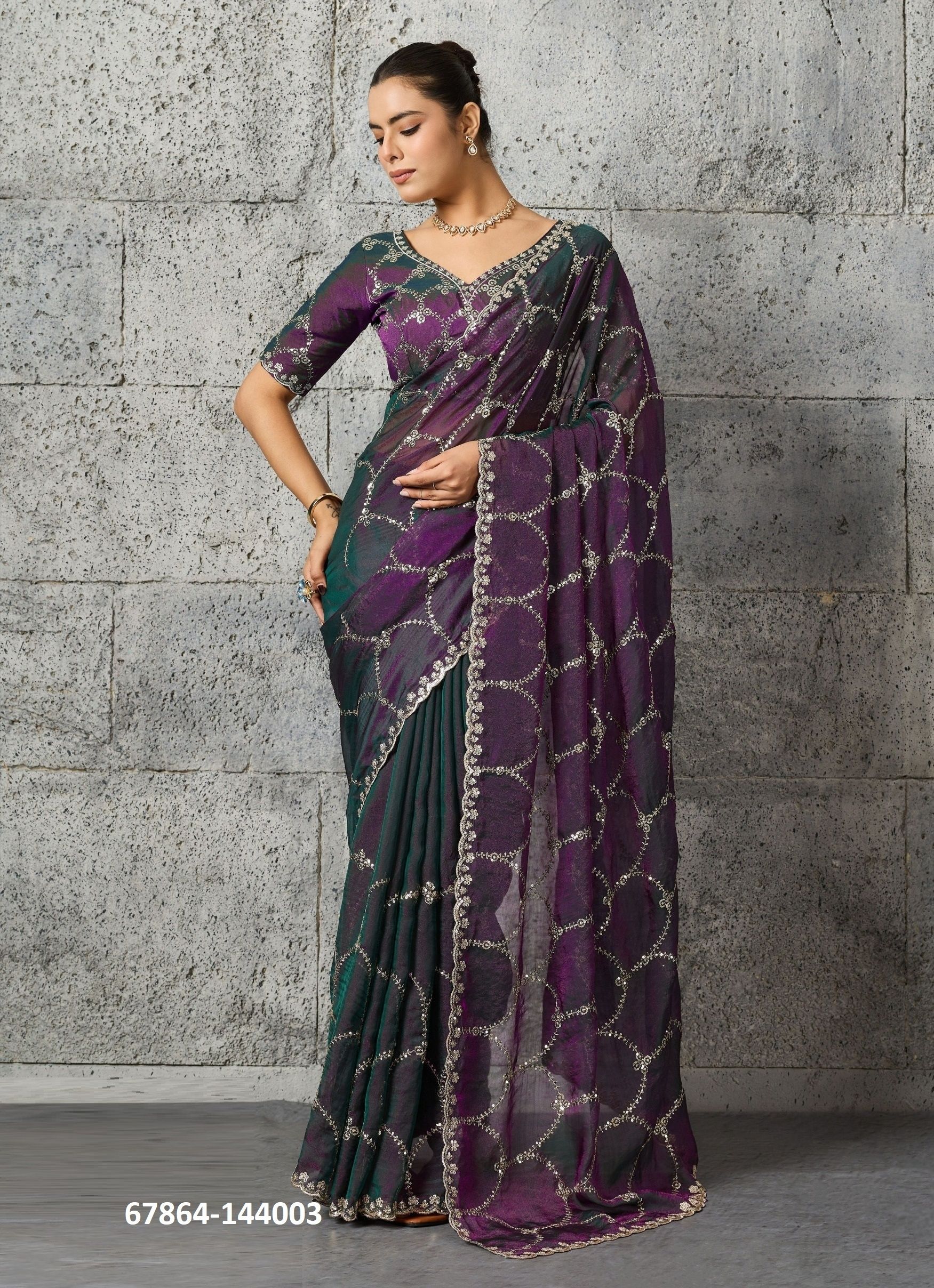 LIYARI - Catalog # 67864 (Set of 4 Sarees) LIYARI - Catalog # 67864 (Set of 4 Sarees)
