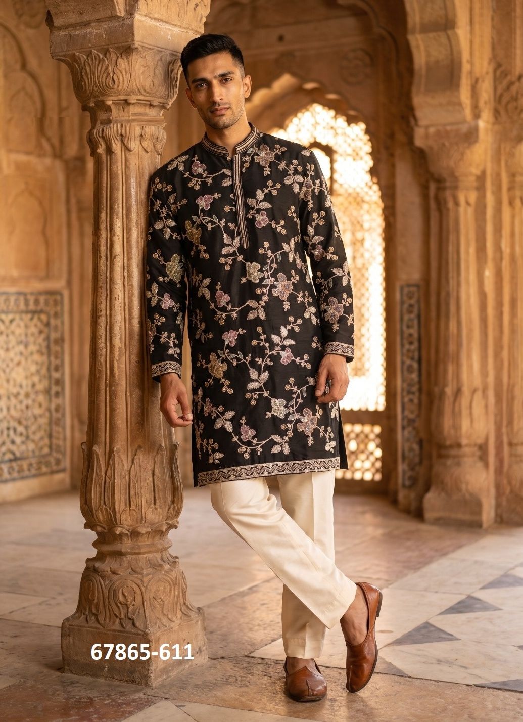 NIMAYA - Catalog # 67865 (Set of 11 Men's Ethnic Wear) NIMAYA - Catalog # 67865 (Set of 11 Men's Ethnic Wear)