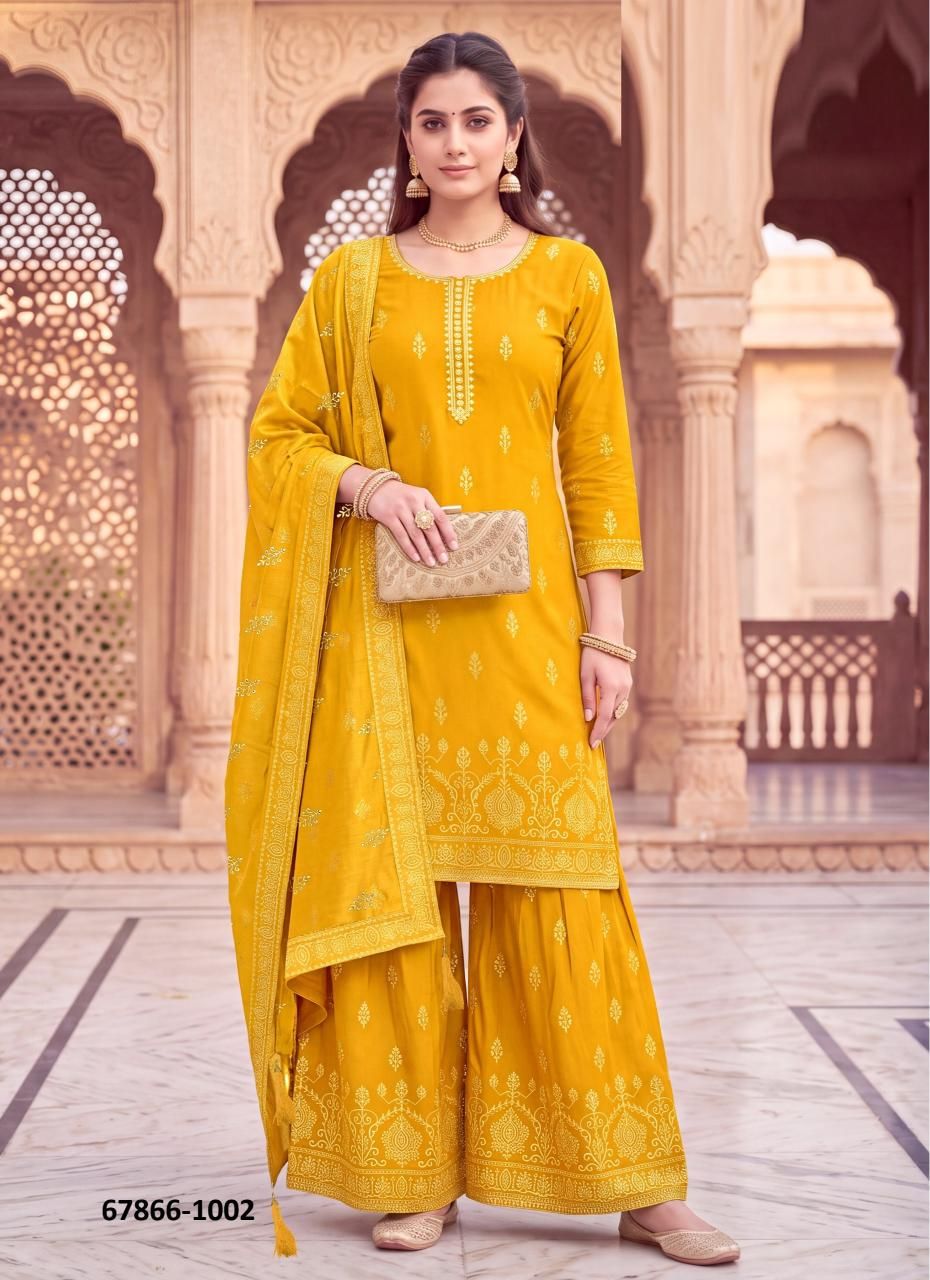 PARINITI - Catalog # 67866 (Set of 10 Readymade Salwar Suits)