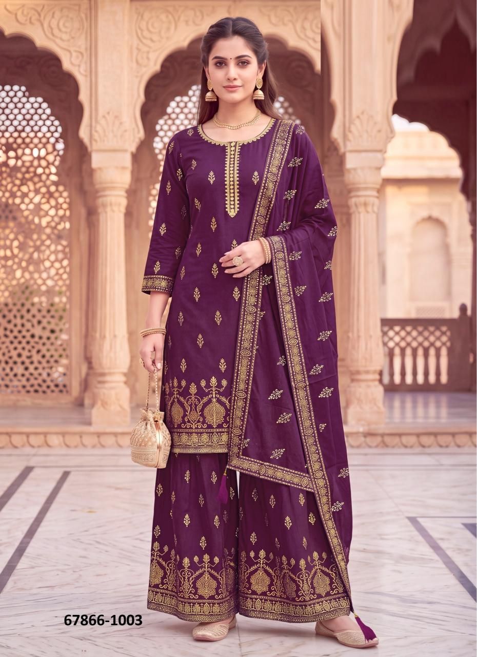 PARINITI - Catalog # 67866 (Set of 10 Readymade Salwar Suits)