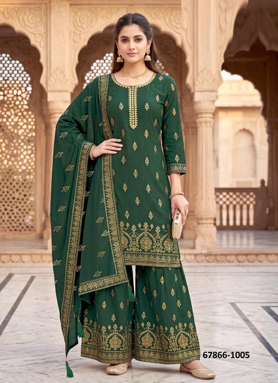 PARINITI - Catalog # 67866 (Set of 10 Readymade Salwar Suits)