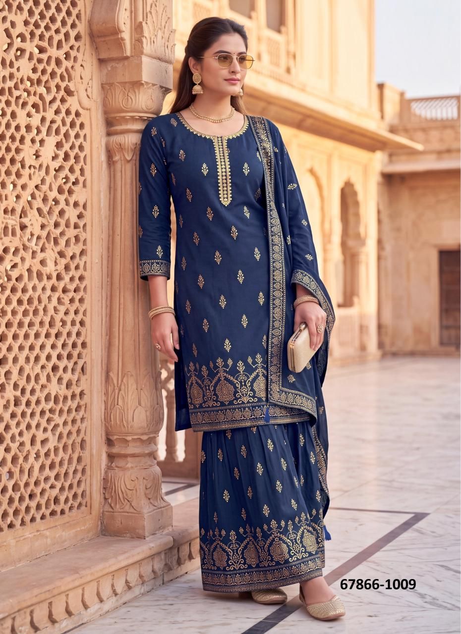 PARINITI - Catalog # 67866 (Set of 10 Readymade Salwar Suits)