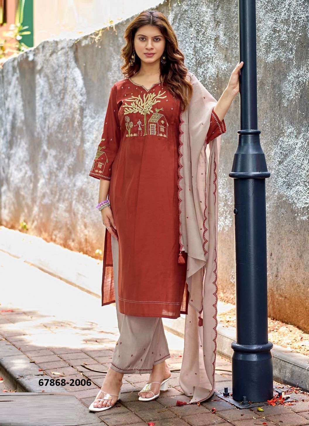 RAJNI - Catalog # 67868 (Set of 6 Readymade Salwar Suits) RAJNI - Catalog # 67868 (Set of 6 Readymade Salwar Suits)