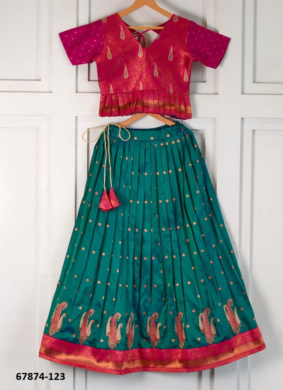 KIDS - DISNEY - Catalog # 67874 (Set of 4 Readymade Lehengas)