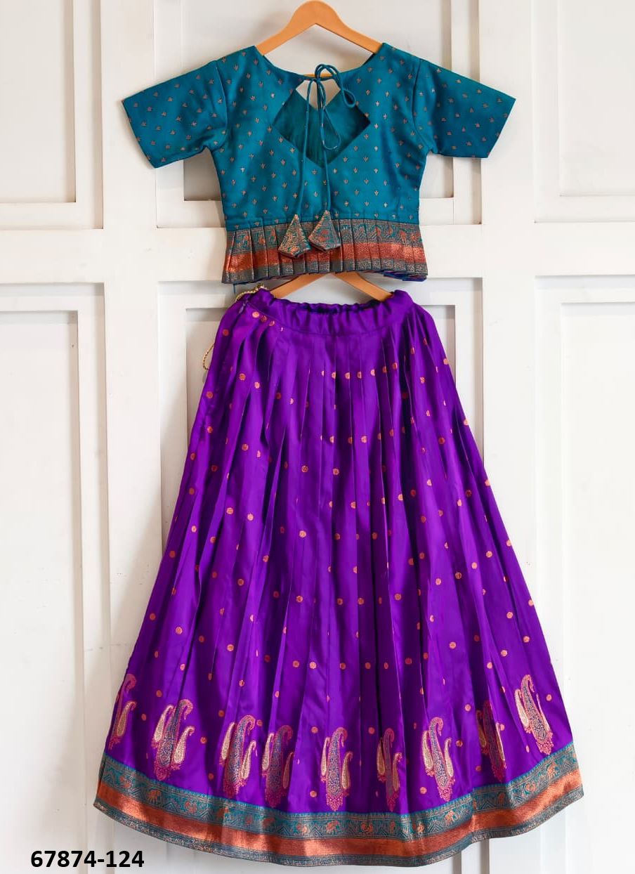 KIDS - DISNEY - Catalog # 67874 (Set of 4 Readymade Lehengas)