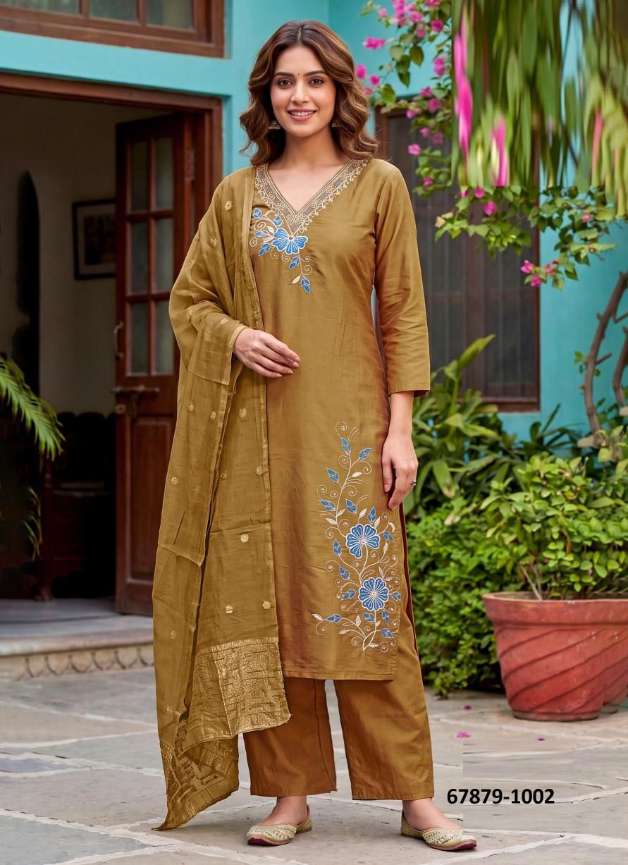 SAKIRA 1 - Catalog # 67879 (Set of 6 Readymade Salwar Suits) SAKIRA 1 - Catalog # 67879 (Set of 6 Readymade Salwar Suits)