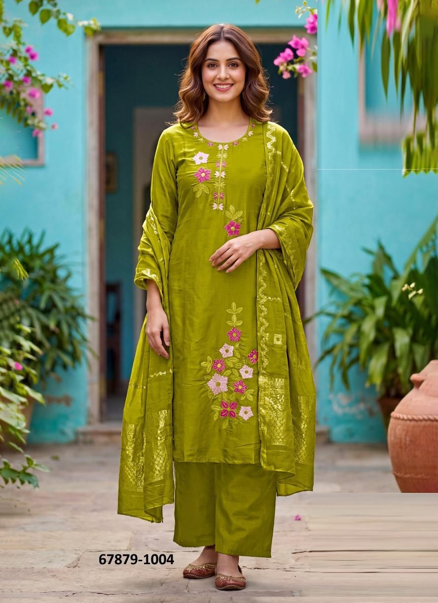 SAKIRA 1 - Catalog # 67879 (Set of 6 Readymade Salwar Suits) SAKIRA 1 - Catalog # 67879 (Set of 6 Readymade Salwar Suits)