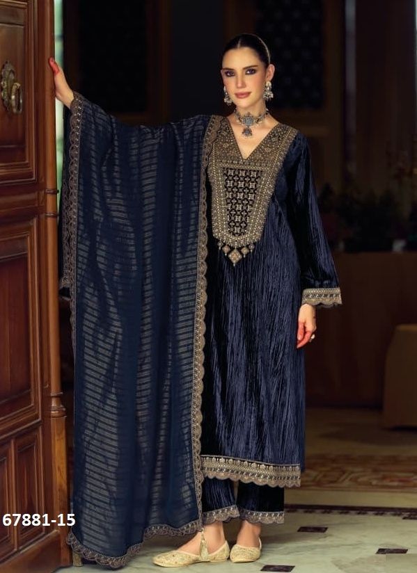 MANGOLIA - Catalog # 67881 (Set of 6 Semi-Stitched / Un-Stitched Suits) MANGOLIA - Catalog # 67881 (Set of 6 Semi-Stitched / Un-Stitched Suits)