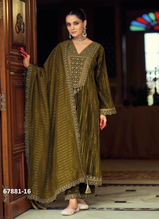 MANGOLIA - Catalog # 67881 (Set of 6 Semi-Stitched / Un-Stitched Suits) MANGOLIA - Catalog # 67881 (Set of 6 Semi-Stitched / Un-Stitched Suits)