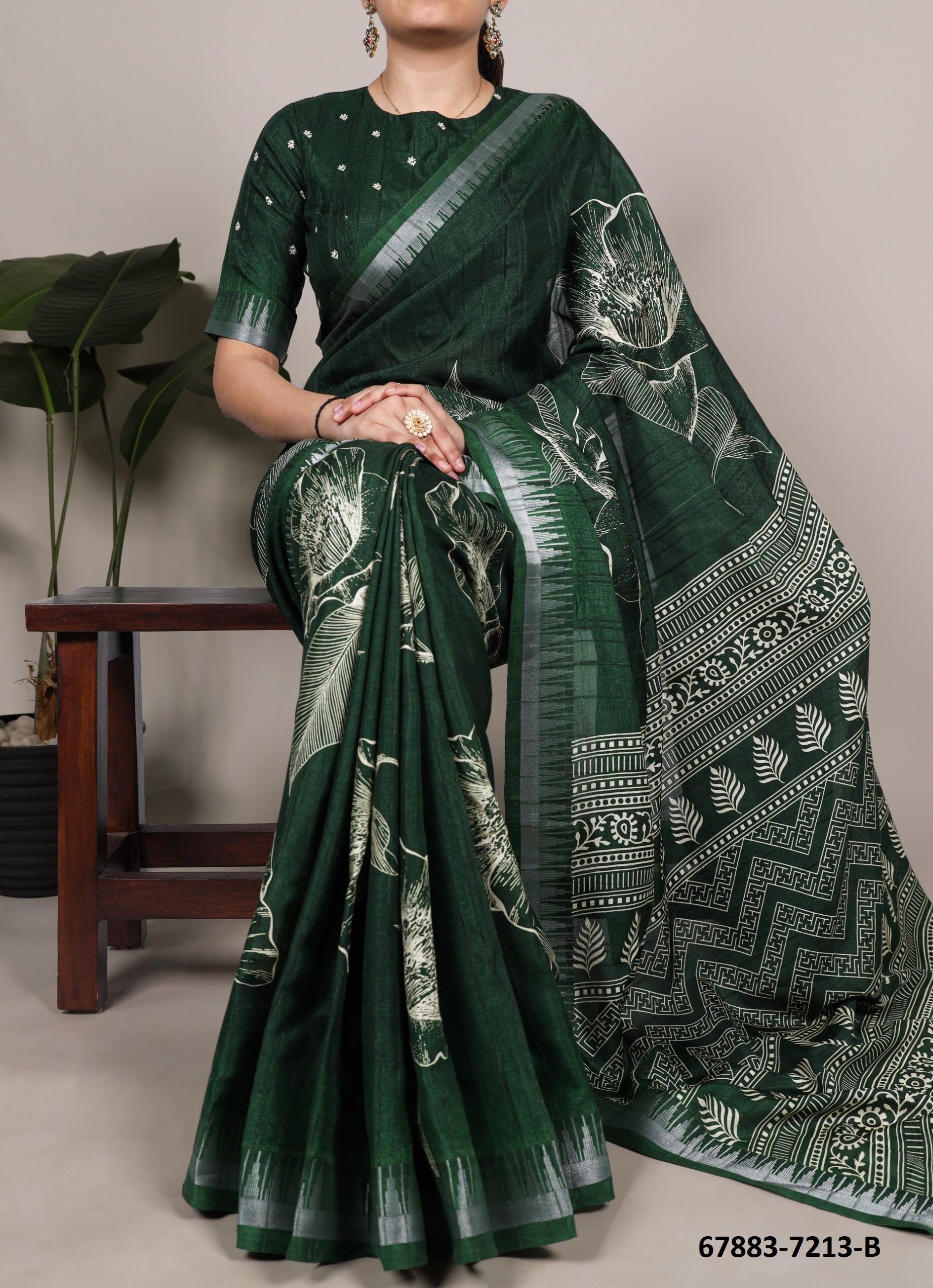 SLUB QUEEN - Catalog # 67883 (Set of 4 Sarees) SLUB QUEEN - Catalog # 67883 (Set of 4 Sarees)