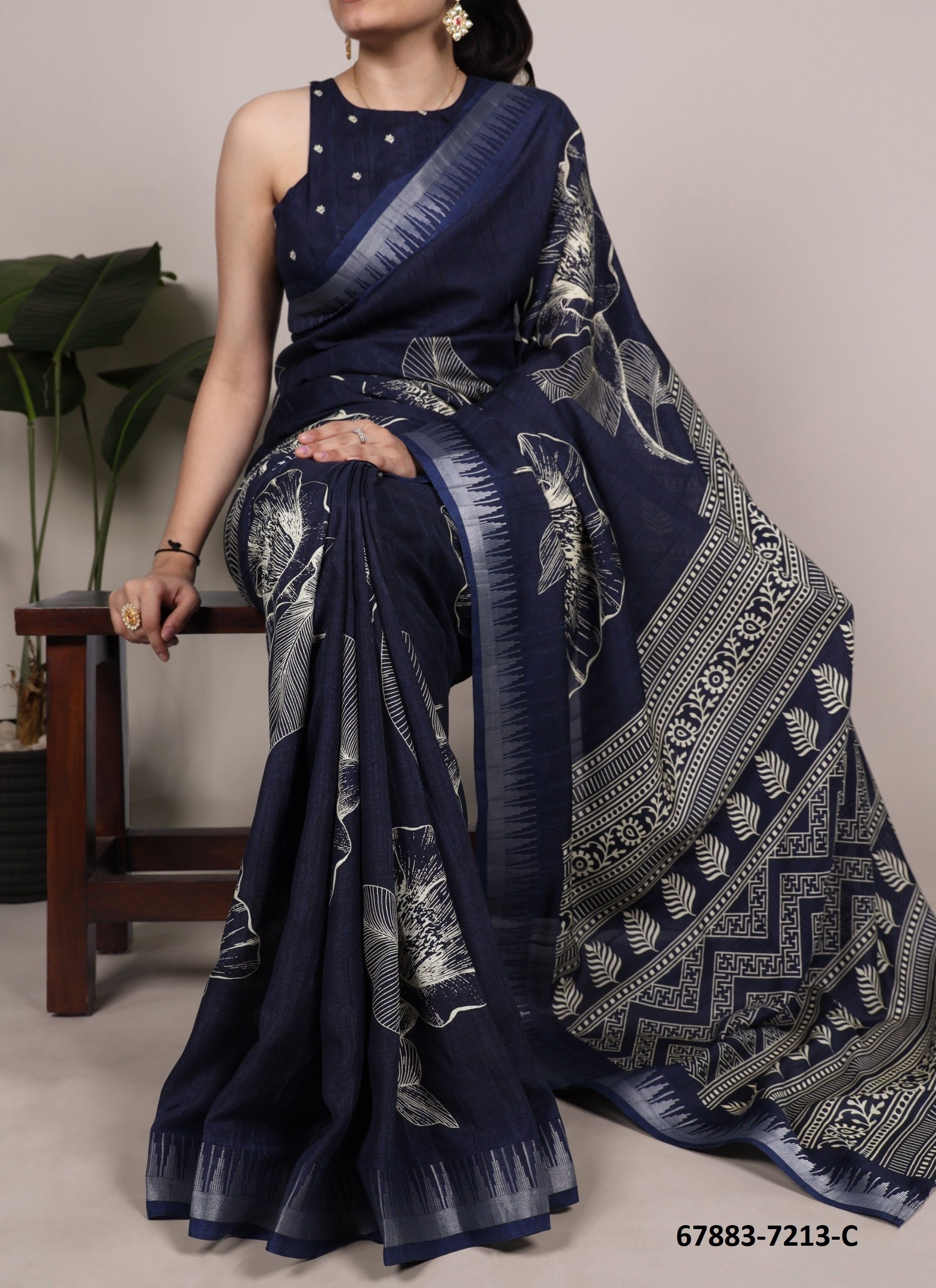 SLUB QUEEN - Catalog # 67883 (Set of 4 Sarees) SLUB QUEEN - Catalog # 67883 (Set of 4 Sarees)