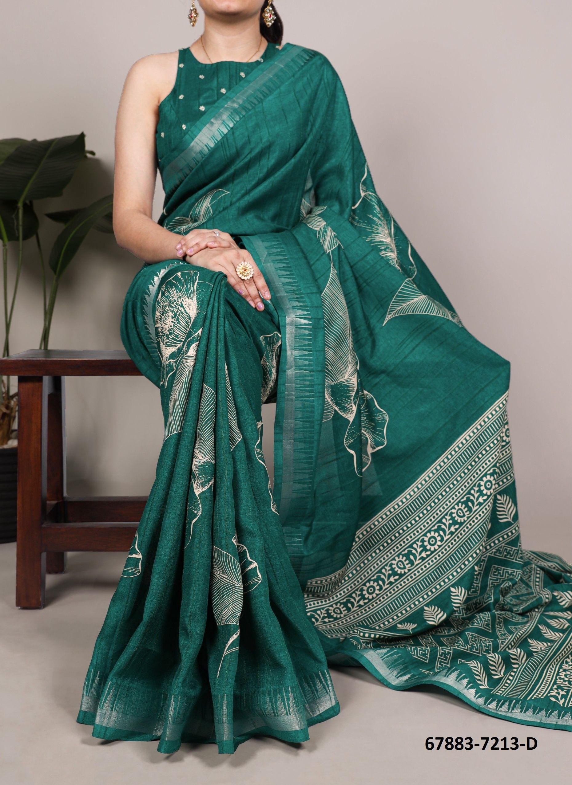 SLUB QUEEN - Catalog # 67883 (Set of 4 Sarees) SLUB QUEEN - Catalog # 67883 (Set of 4 Sarees)