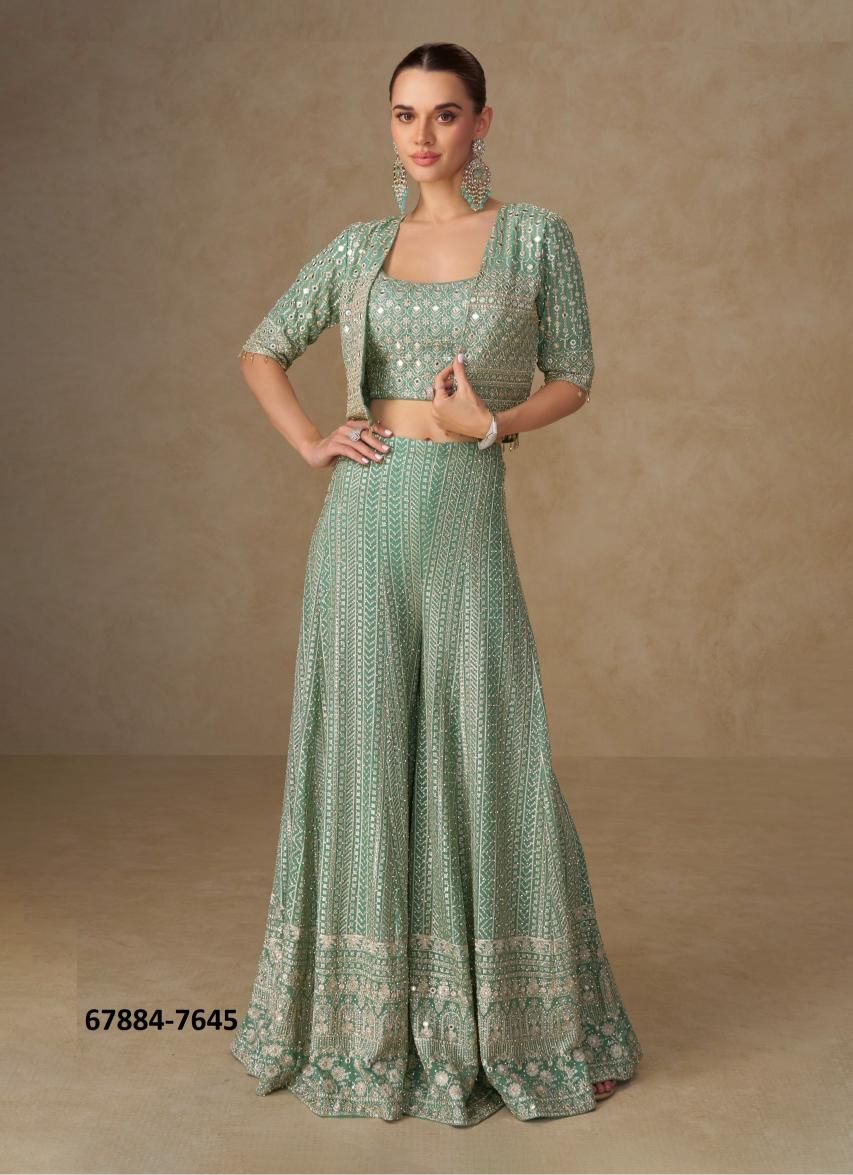 LIYARA - Catalog # 67884 (Set of 3 Indo-Western Outfits) LIYARA - Catalog # 67884 (Set of 3 Indo-Western Outfits)