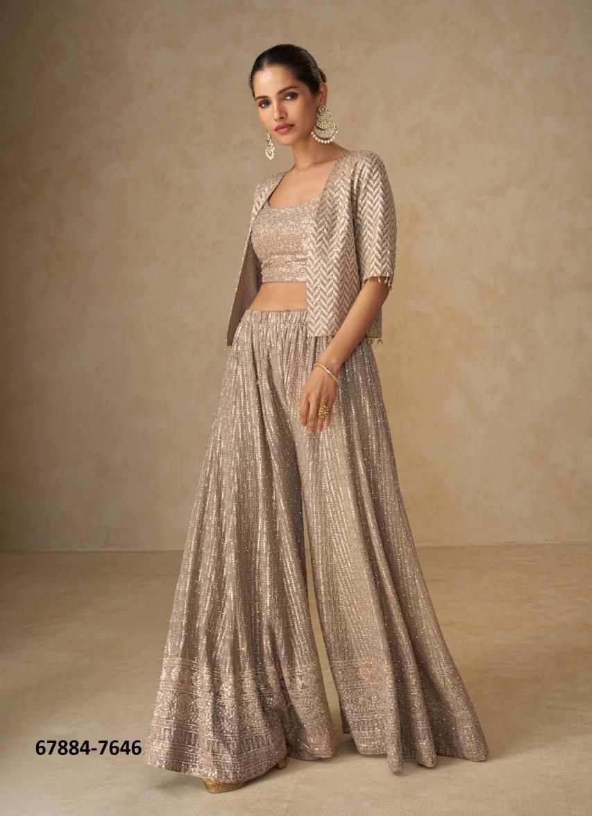 LIYARA - Catalog # 67884 (Set of 3 Indo-Western Outfits) LIYARA - Catalog # 67884 (Set of 3 Indo-Western Outfits)