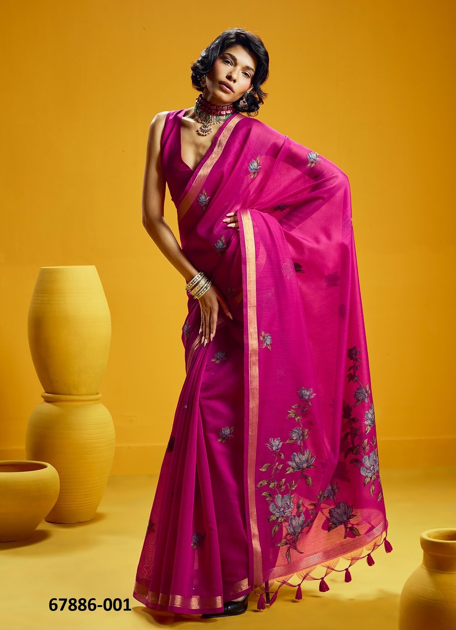 KUSHALA - Catalog # 67886 (Set of 6 Sarees) KUSHALA - Catalog # 67886 (Set of 6 Sarees)