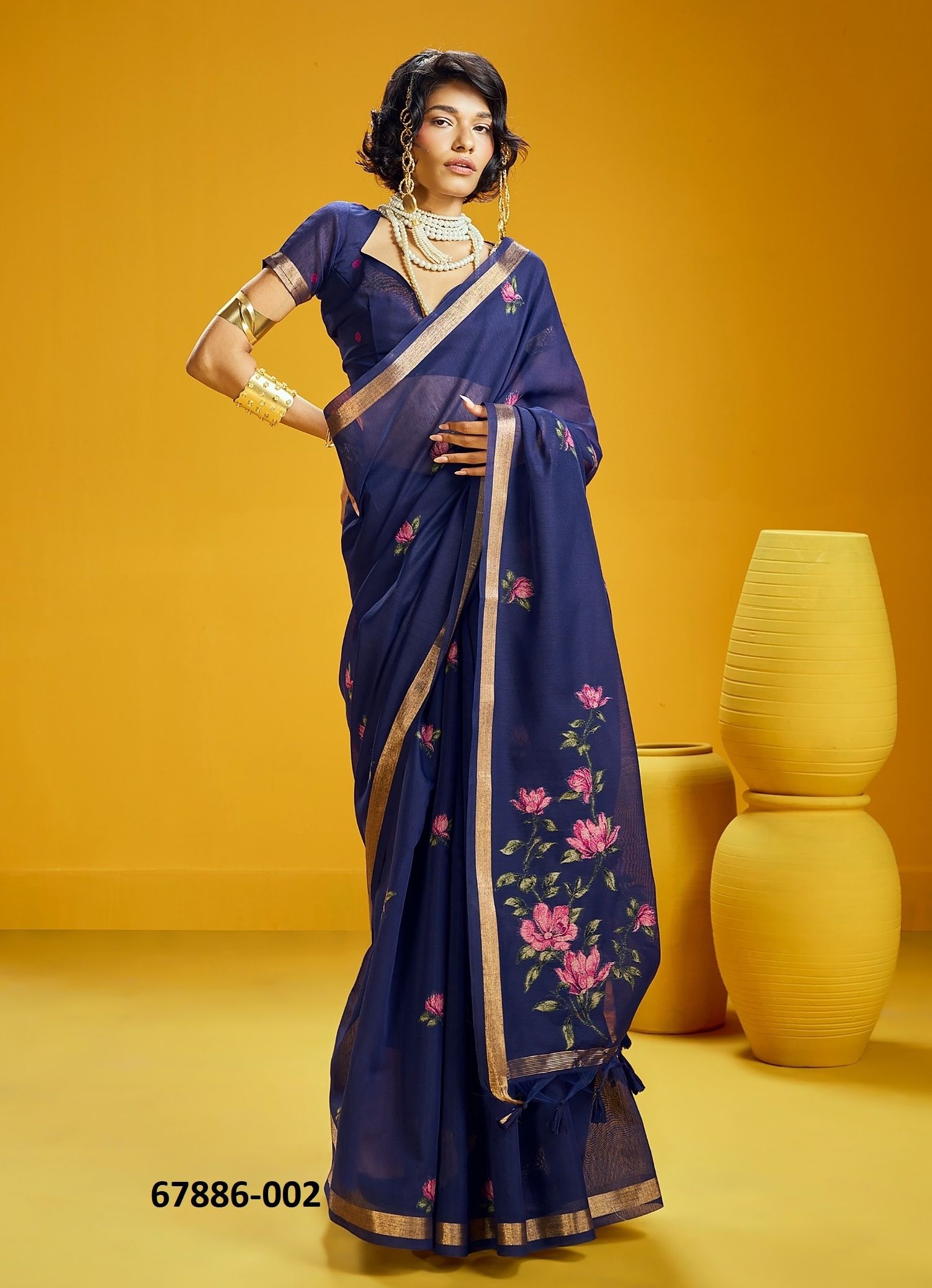 KUSHALA - Catalog # 67886 (Set of 6 Sarees) KUSHALA - Catalog # 67886 (Set of 6 Sarees)