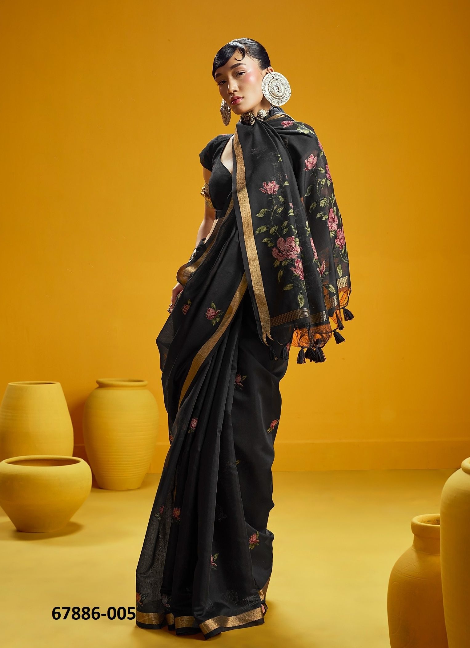 KUSHALA - Catalog # 67886 (Set of 6 Sarees) KUSHALA - Catalog # 67886 (Set of 6 Sarees)
