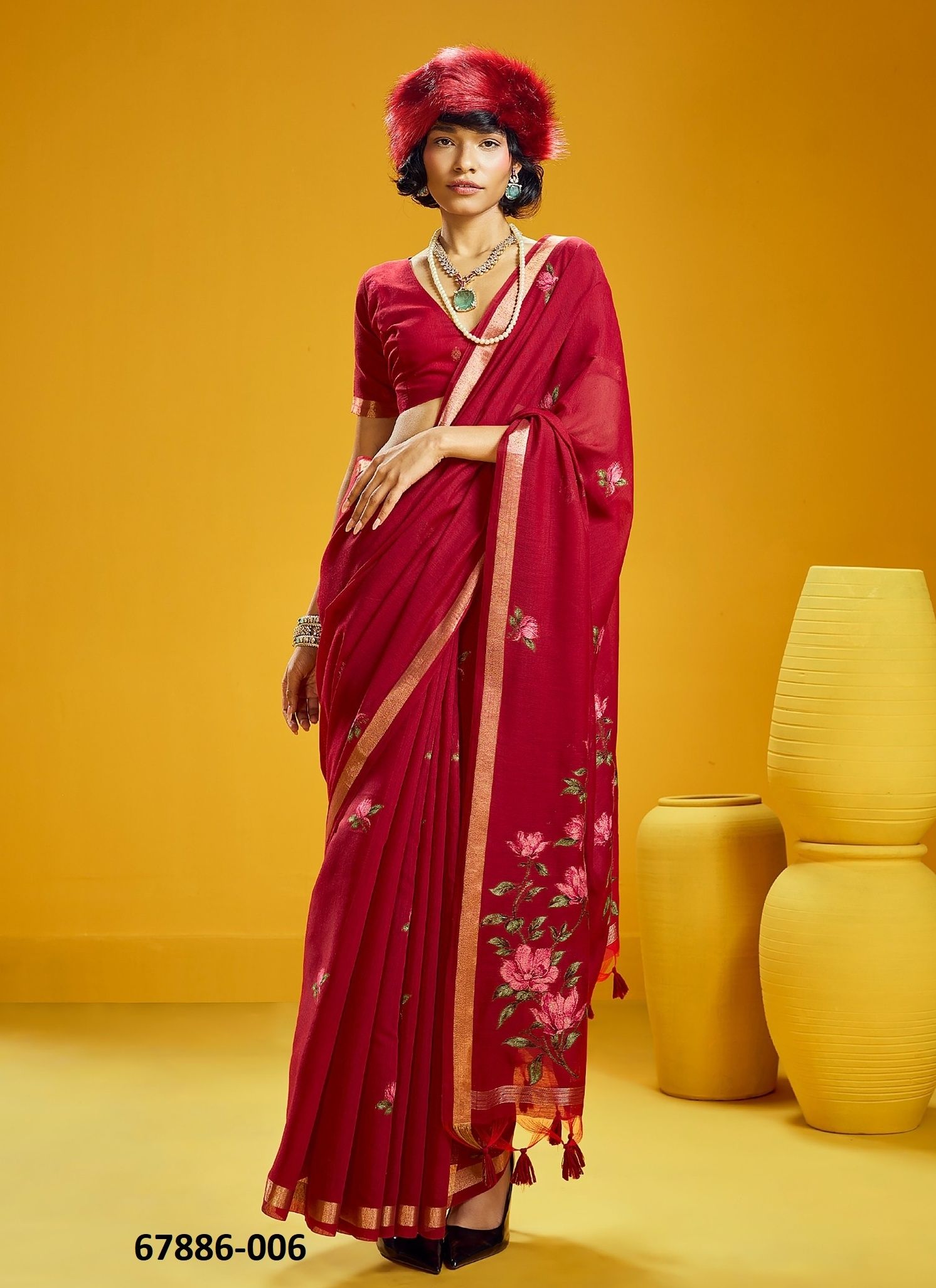 KUSHALA - Catalog # 67886 (Set of 6 Sarees) KUSHALA - Catalog # 67886 (Set of 6 Sarees)