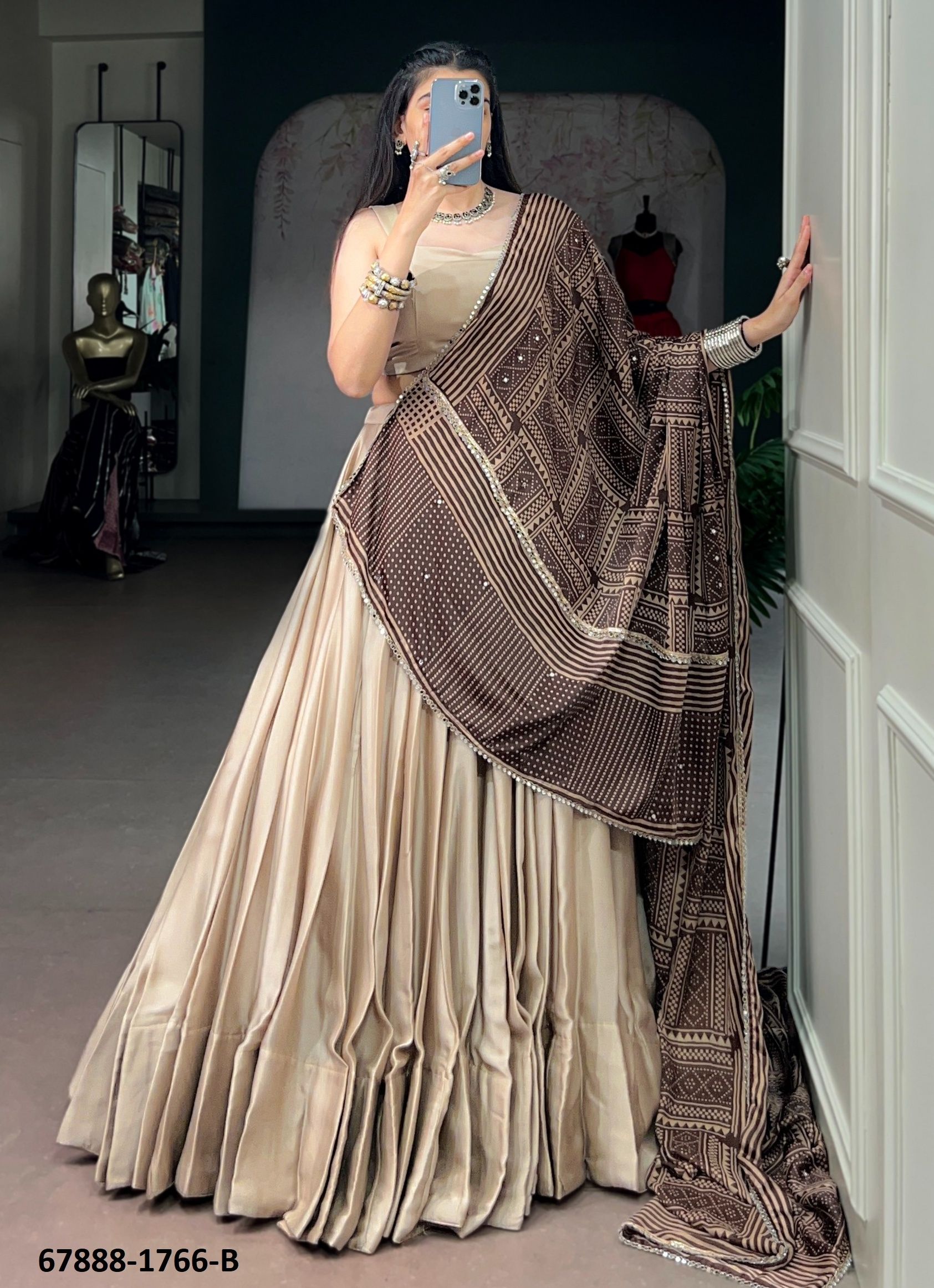 ANUSHKAA - Catalog # 67888 (Set of 3 Readymade Lehengas) ANUSHKAA - Catalog # 67888 (Set of 3 Readymade Lehengas)