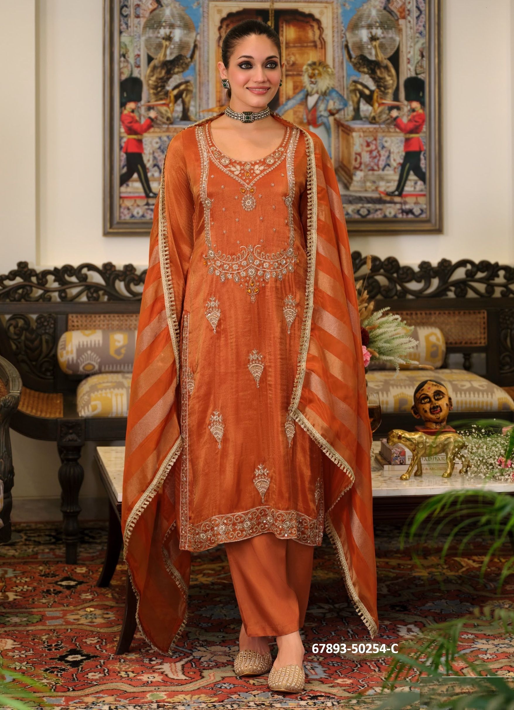 SANSAI - Catalog # 67893 (Set of 5 SIZE-SETS [Readymade Salwar Suits])