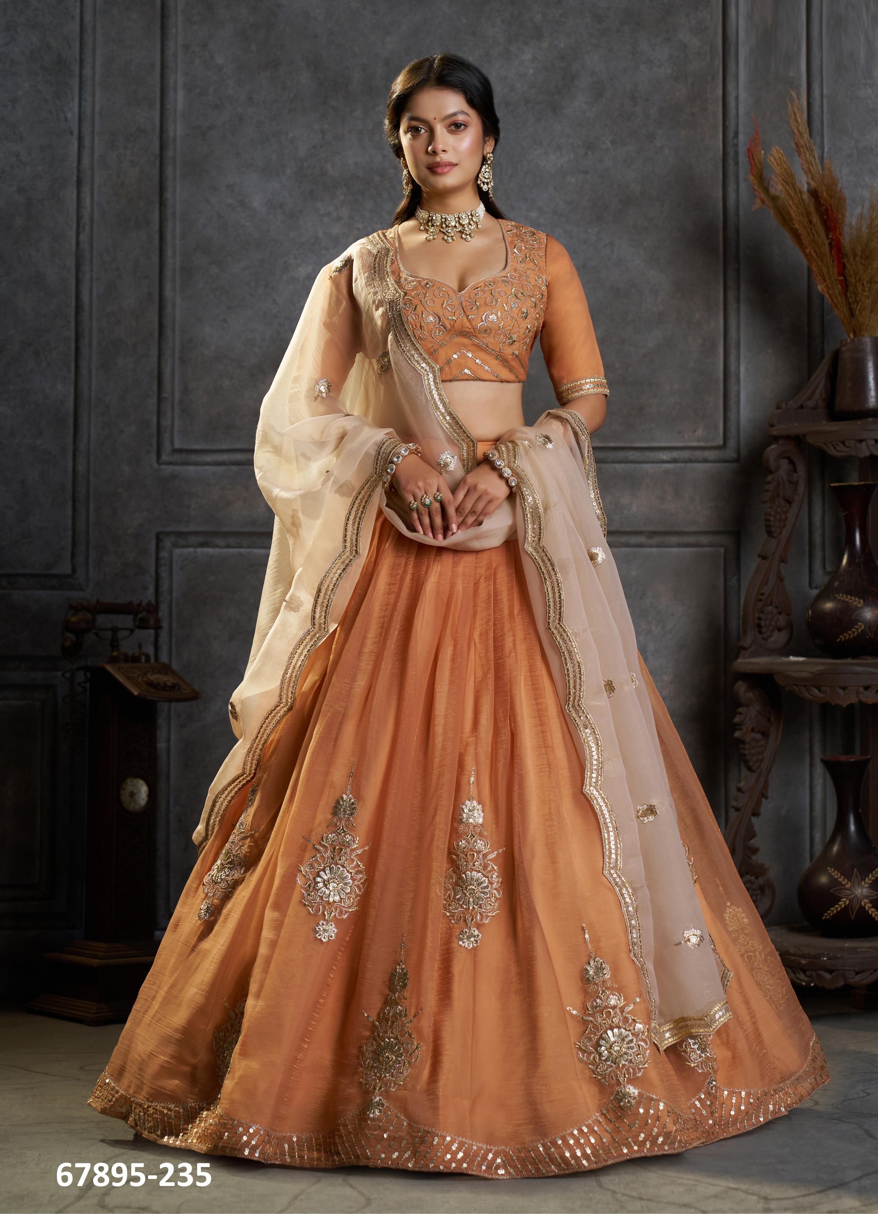 SANWARIYA - Catalog # 67895 (Set of 6 Semi-Stitched Lehengas) SANWARIYA - Catalog # 67895 (Set of 6 Semi-Stitched Lehengas)