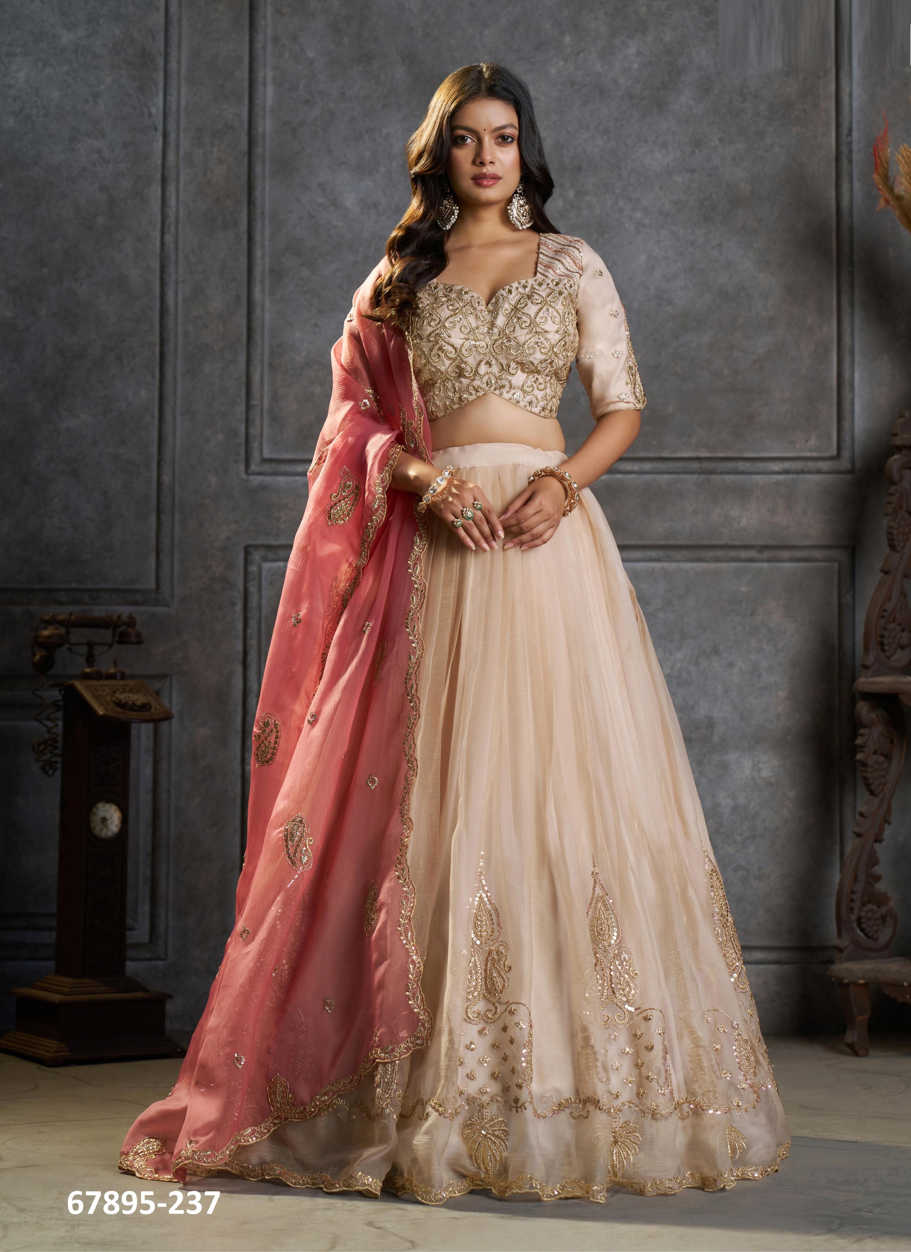 SANWARIYA - Catalog # 67895 (Set of 6 Semi-Stitched Lehengas) SANWARIYA - Catalog # 67895 (Set of 6 Semi-Stitched Lehengas)