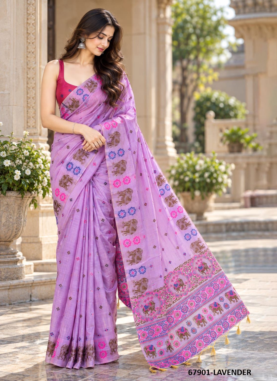 MANAVTA - Catalog # 67901 (Set of 6 Sarees)