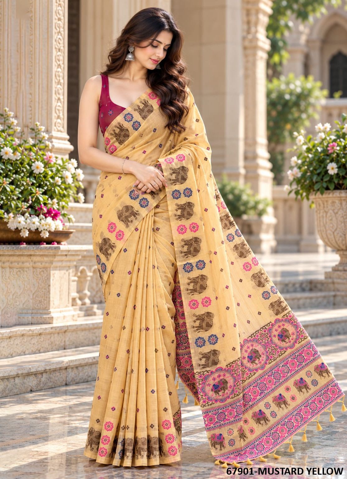 MANAVTA - Catalog # 67901 (Set of 6 Sarees)