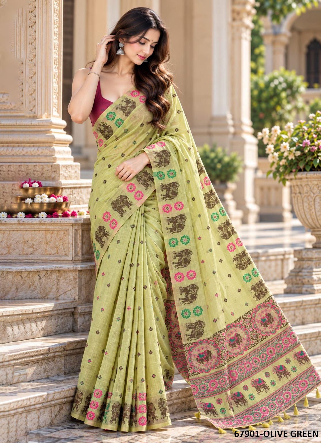 MANAVTA - Catalog # 67901 (Set of 6 Sarees)