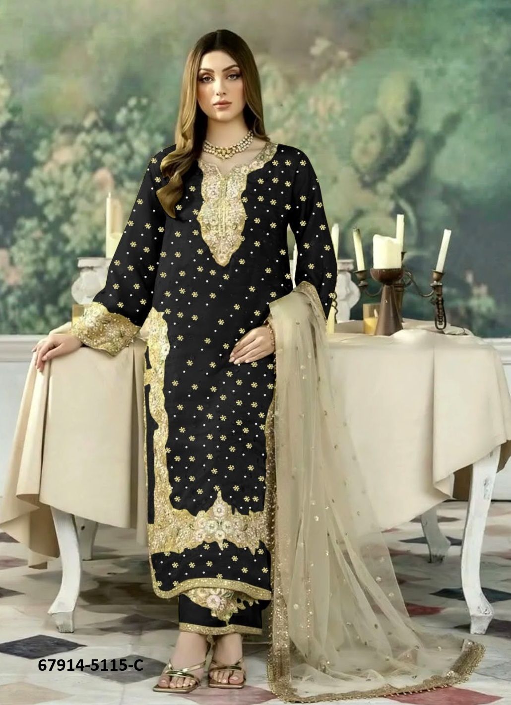 DING DONG - Catalog # 67914 (Set of 7 Readymade Salwar Suits)