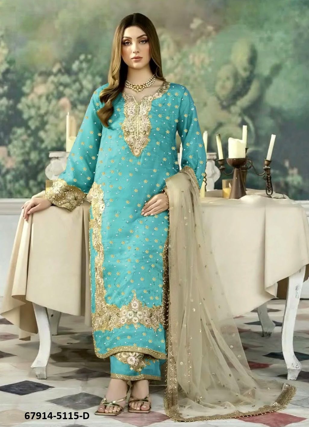 DING DONG - Catalog # 67914 (Set of 7 Readymade Salwar Suits)