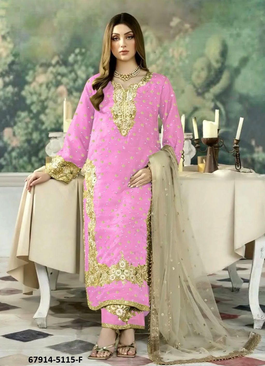 DING DONG - Catalog # 67914 (Set of 7 Readymade Salwar Suits)