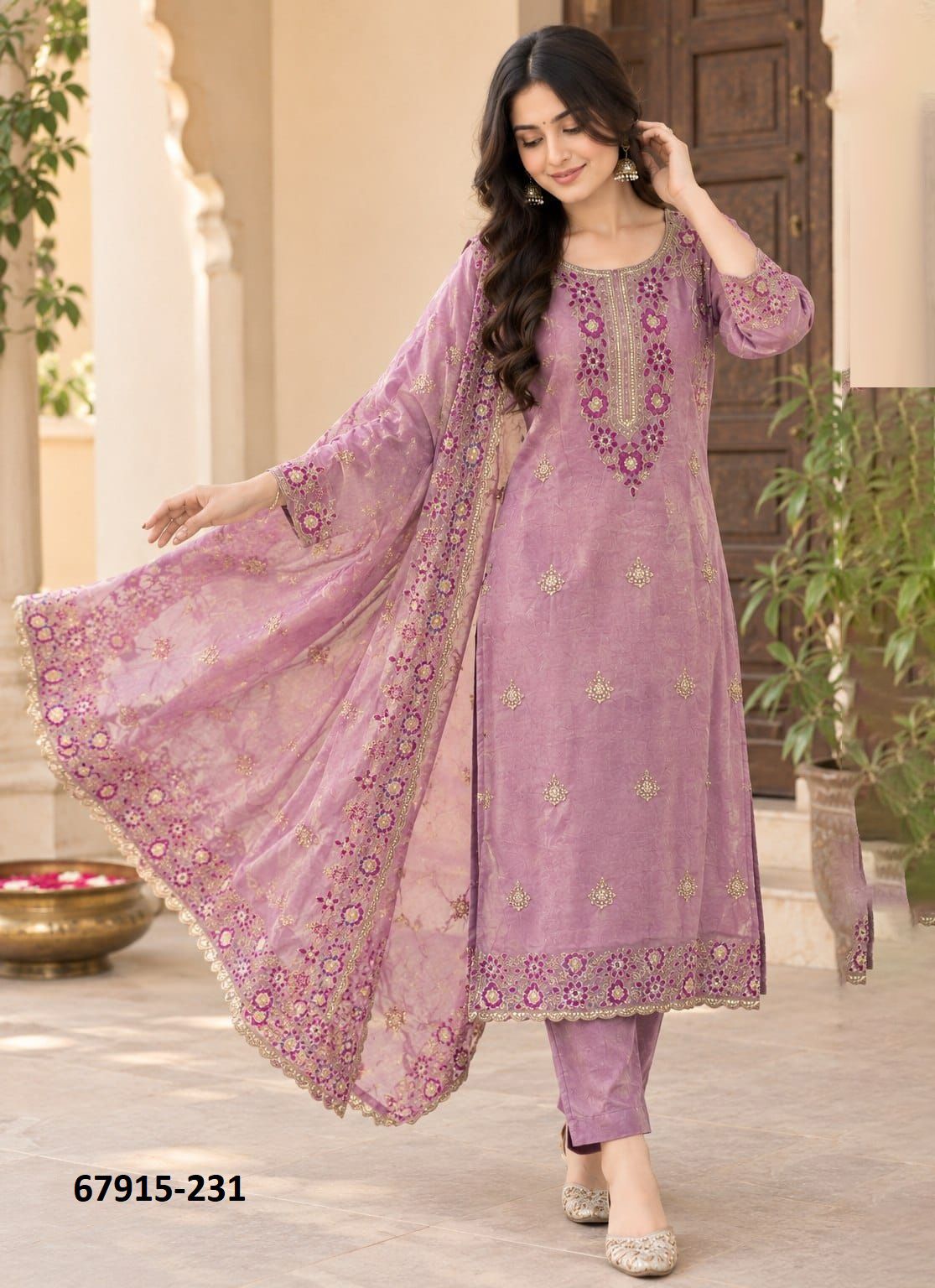 FUKREY - Catalog # 67915 (Set of 2 Readymade Salwar Suits) FUKREY - Catalog # 67915 (Set of 2 Readymade Salwar Suits)