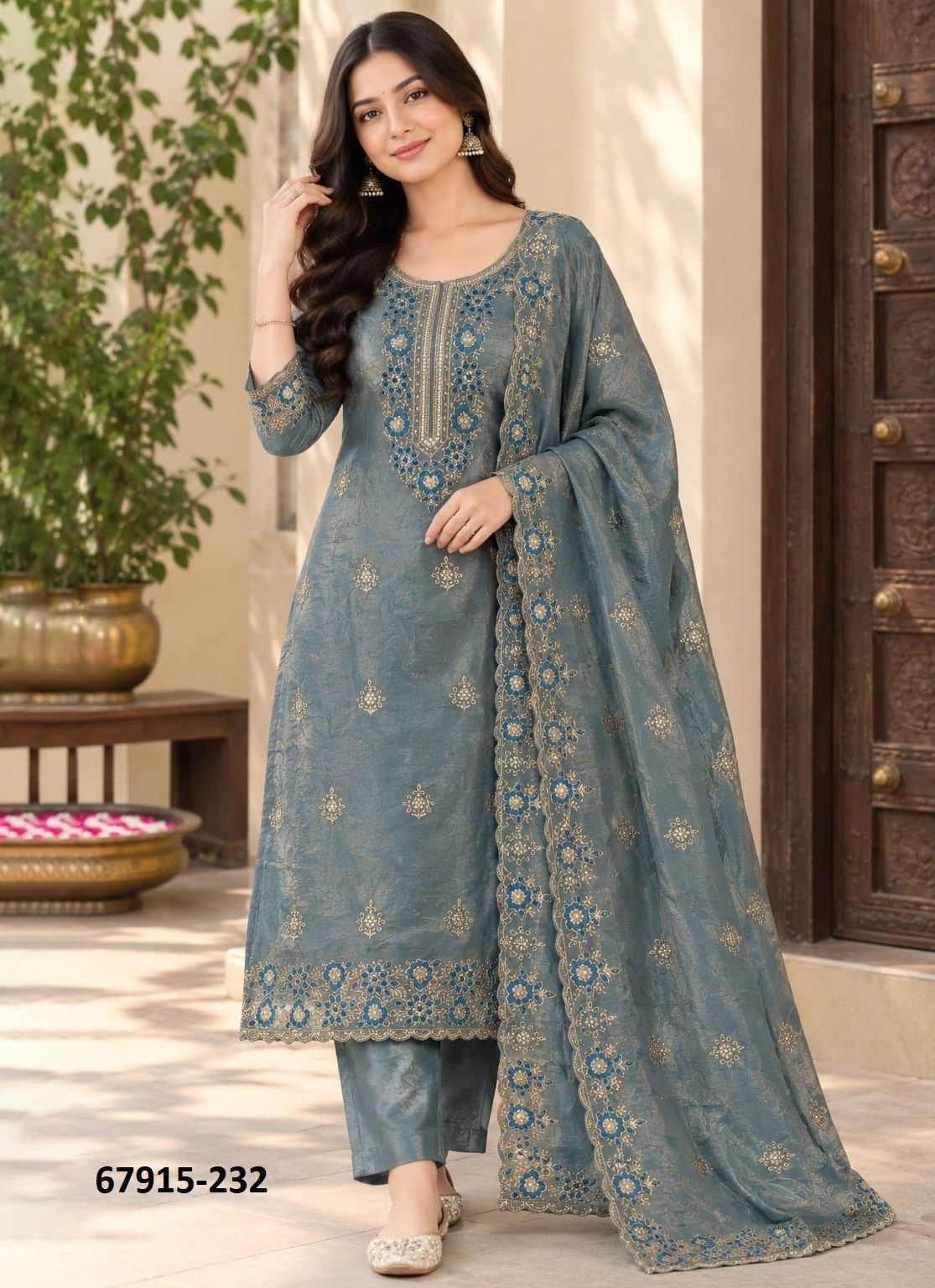 FUKREY - Catalog # 67915 (Set of 2 Readymade Salwar Suits) FUKREY - Catalog # 67915 (Set of 2 Readymade Salwar Suits)