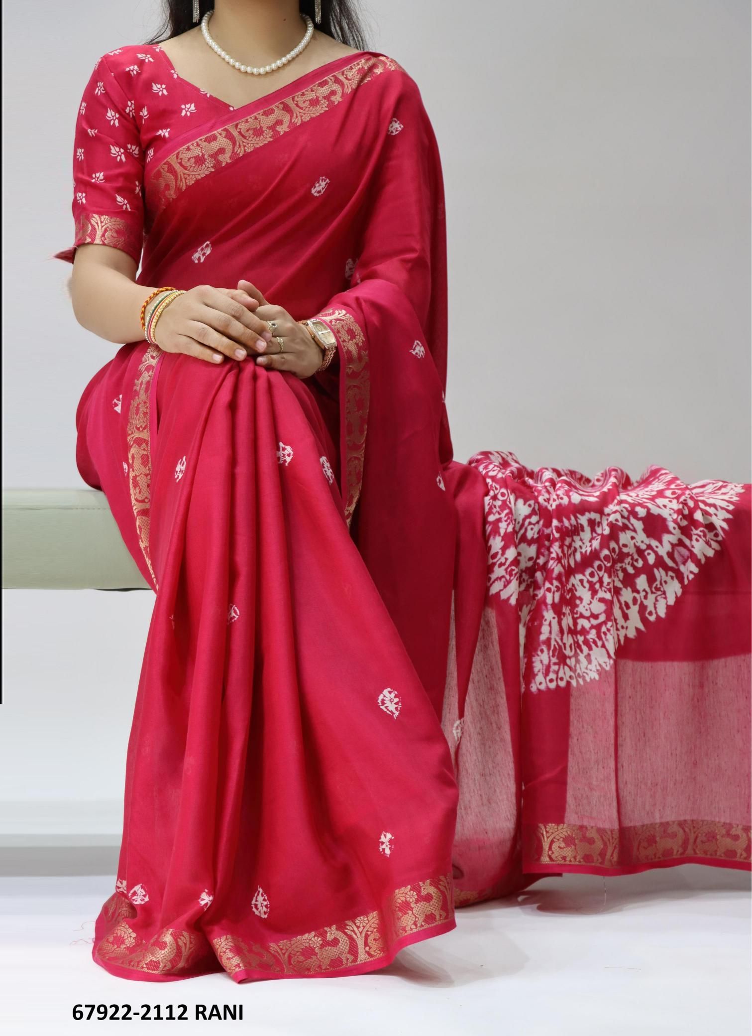 SHIBORI SILK - Catalog # 67922 (Set of 4 Sarees)