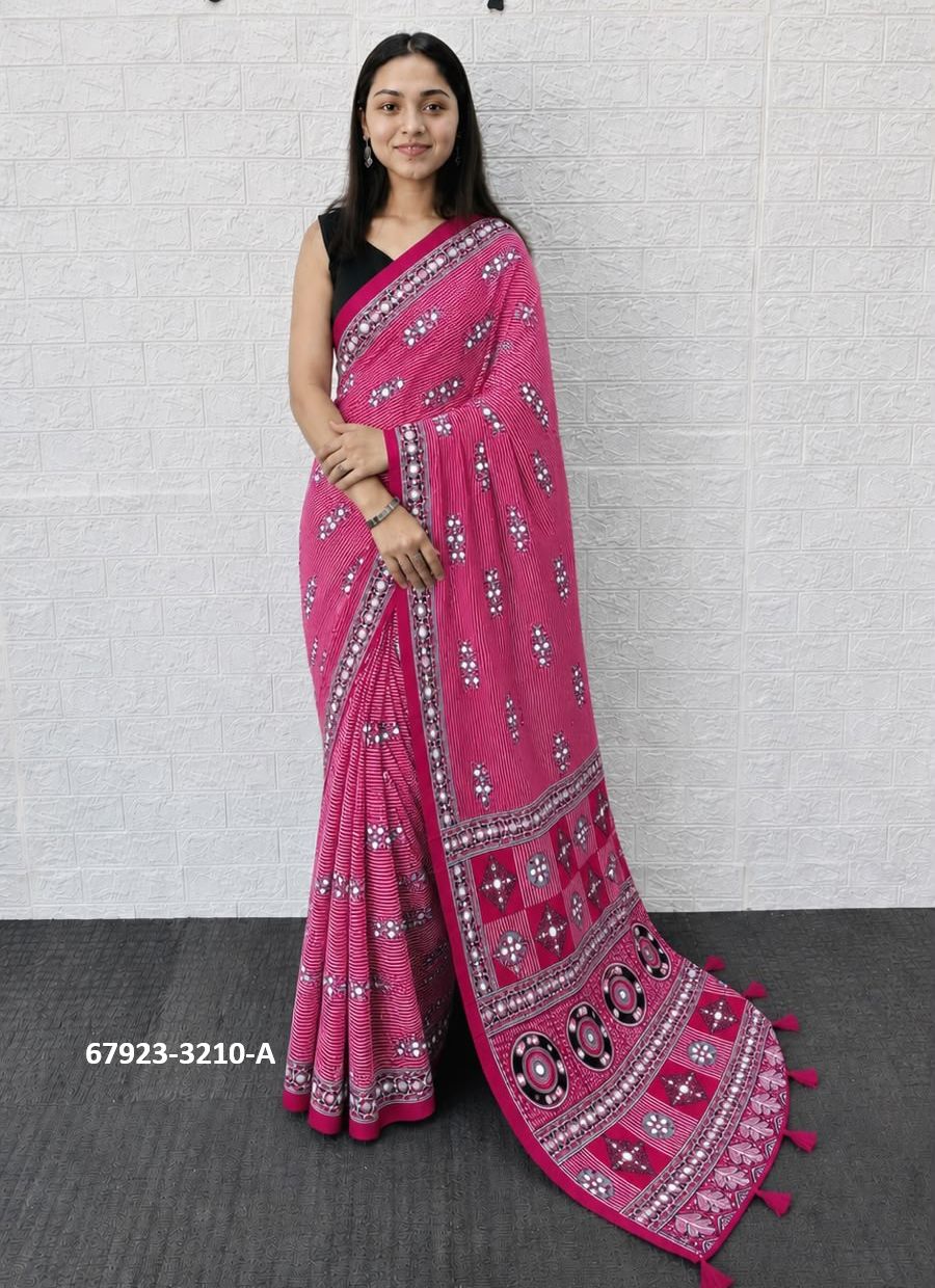 CHAKOREE - Catalog # 67923 (Set of 6 Sarees) CHAKOREE - Catalog # 67923 (Set of 6 Sarees)