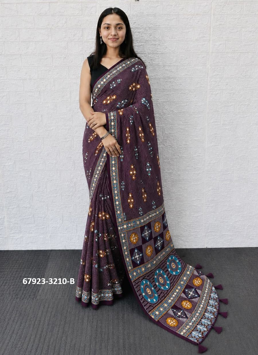 CHAKOREE - Catalog # 67923 (Set of 6 Sarees) CHAKOREE - Catalog # 67923 (Set of 6 Sarees)