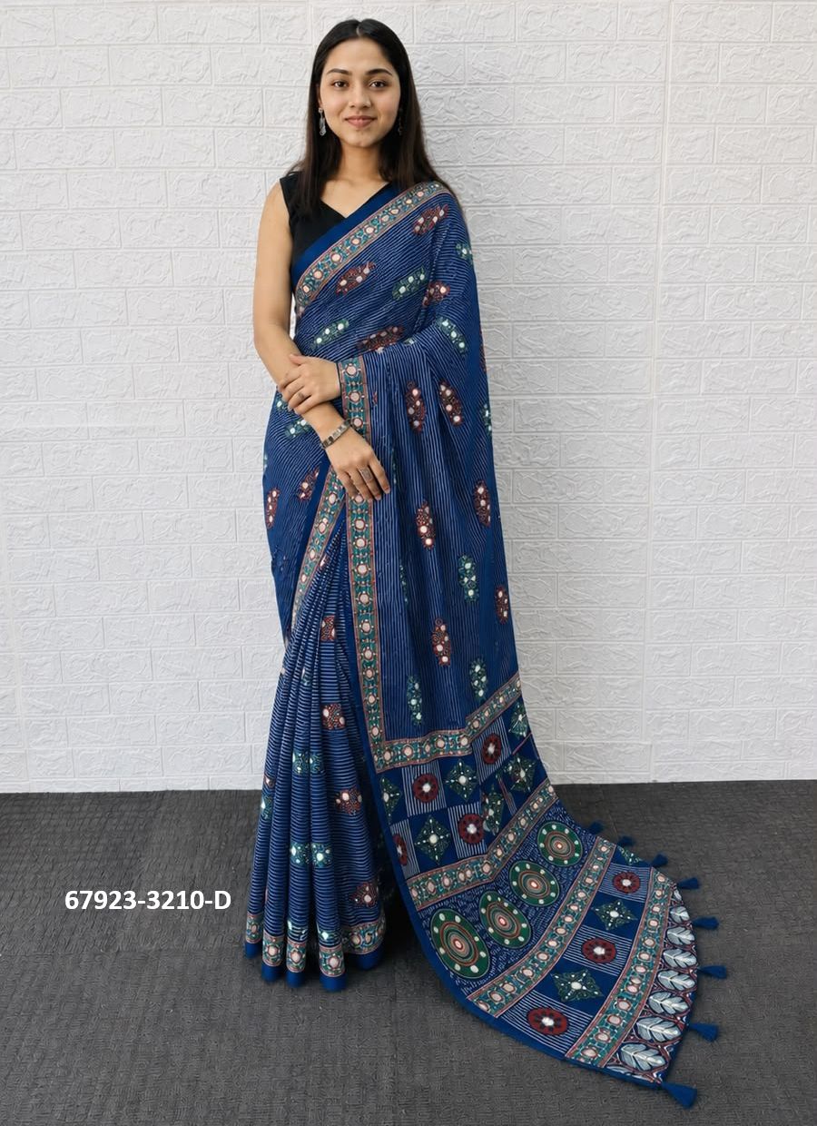 CHAKOREE - Catalog # 67923 (Set of 6 Sarees) CHAKOREE - Catalog # 67923 (Set of 6 Sarees)