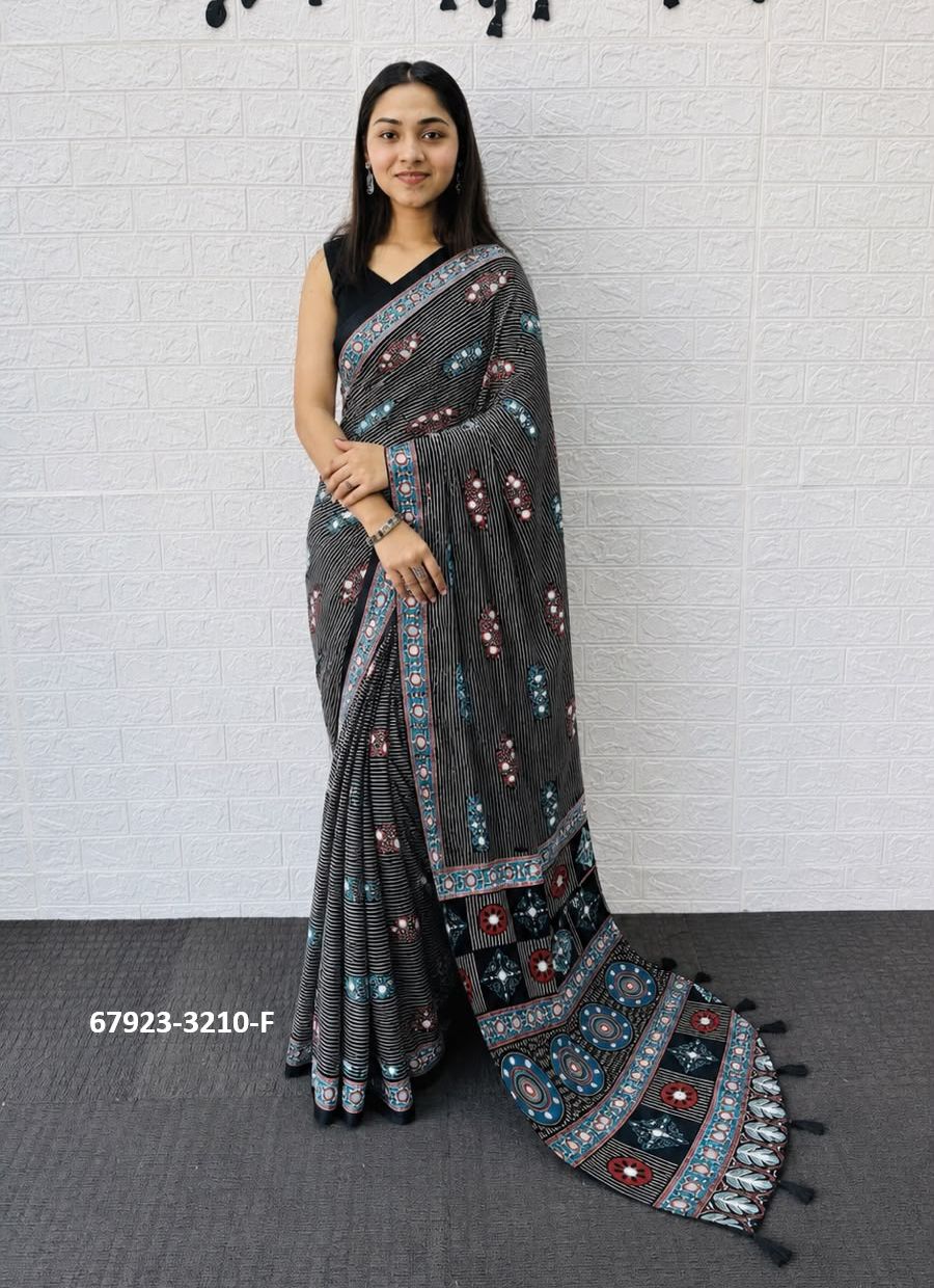 CHAKOREE - Catalog # 67923 (Set of 6 Sarees) CHAKOREE - Catalog # 67923 (Set of 6 Sarees)