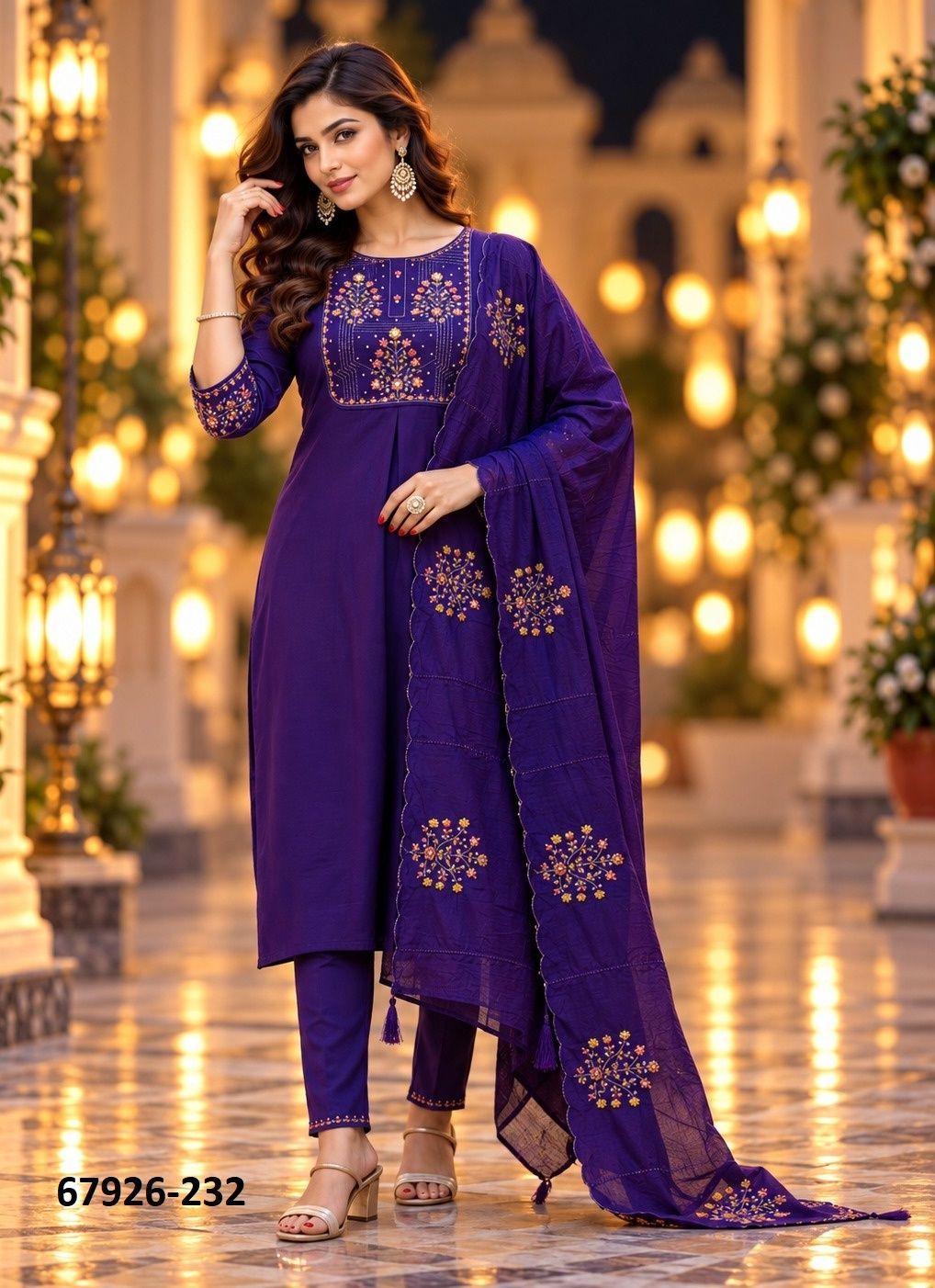 FIRANGI - Catalog # 67926 (Set of 6 Readymade Salwar Suits)
