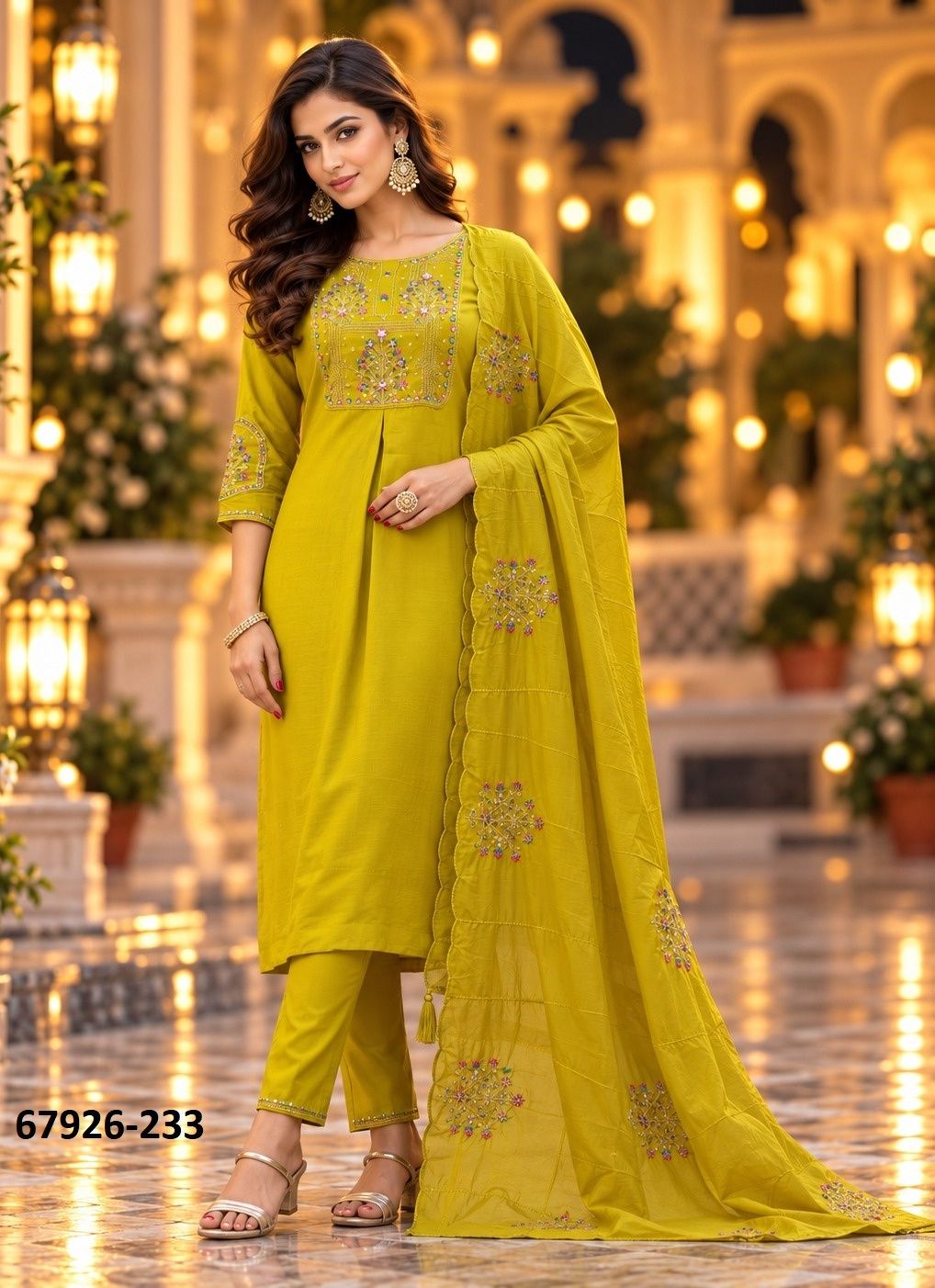 FIRANGI - Catalog # 67926 (Set of 6 Readymade Salwar Suits)