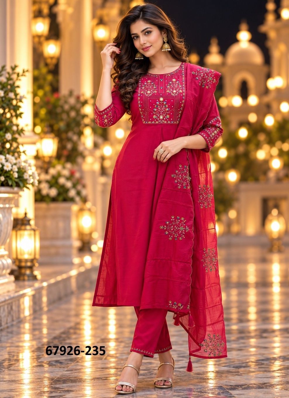 FIRANGI - Catalog # 67926 (Set of 6 Readymade Salwar Suits)