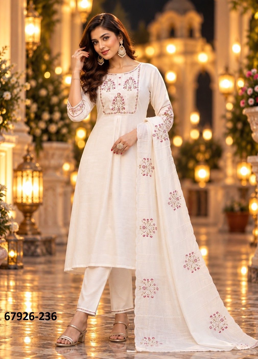 FIRANGI - Catalog # 67926 (Set of 6 Readymade Salwar Suits)