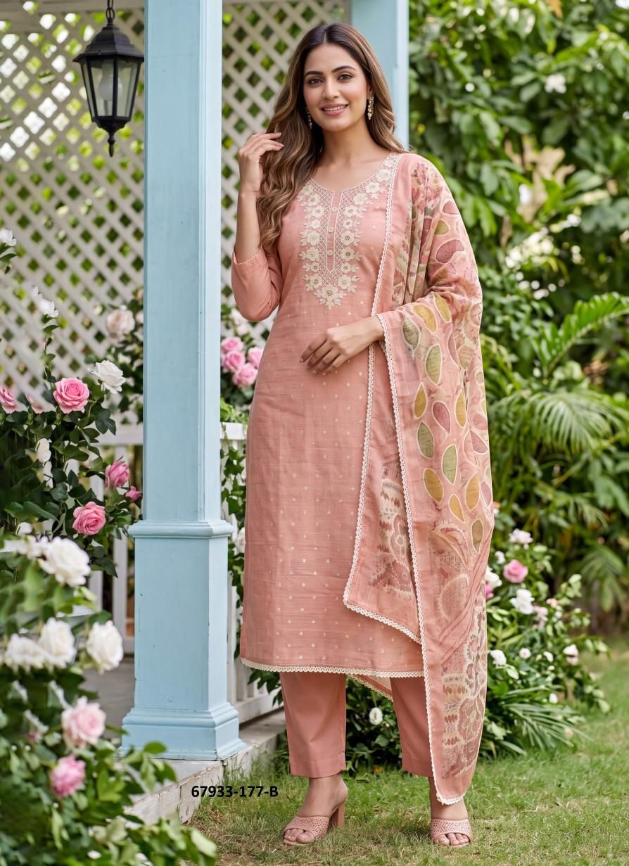 SAJNA - Catalog # 67933 (Set of 4 Readymade Salwar Suits)
