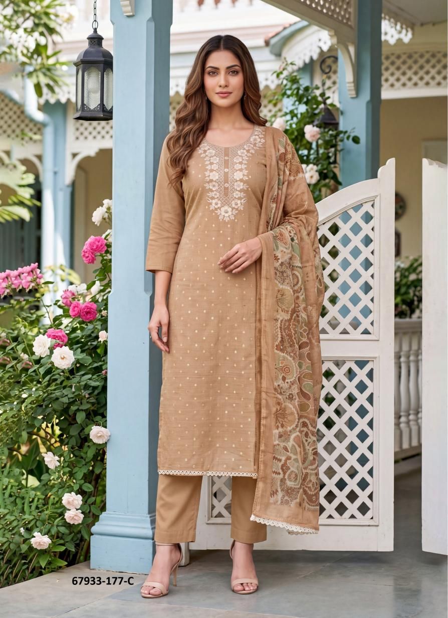 SAJNA - Catalog # 67933 (Set of 4 Readymade Salwar Suits)